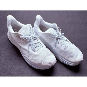 HOKA One One Men Clifton 10 Sz 12D Gray Blue Lace Up Gym Training S-2
